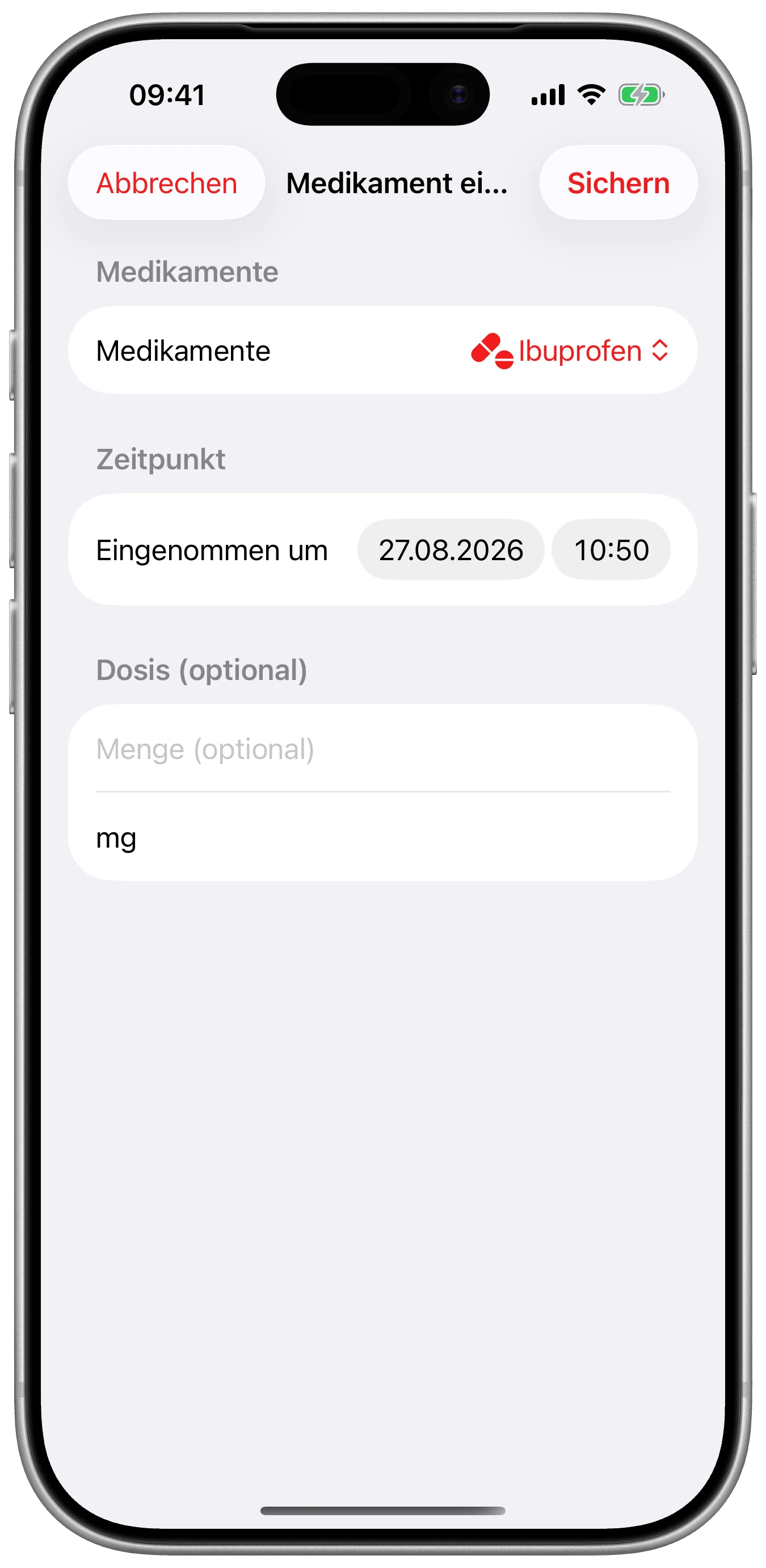 Medikamente zum richtigen Zeitpunkt in Cefalea für iPhone
