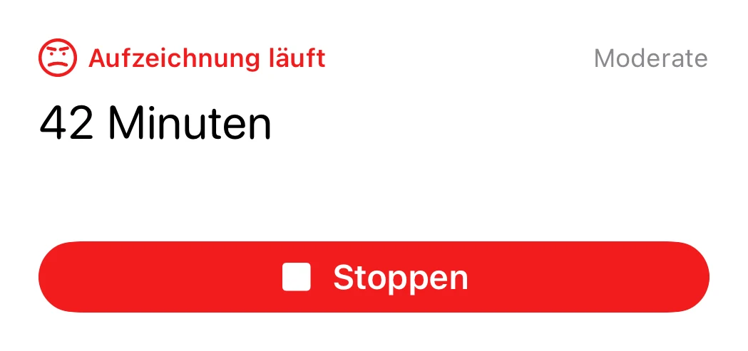 Ein interaktives Home-Bildschirm-Widget in Cefalea für iPhone